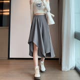 アシンメトリー スカート Aライン 韓国 | SUNSHINE CLOSET | 詳細画像9