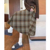 フレアスカート チェック柄 美脚 春秋冬 | SUNSHINE CLOSET | 詳細画像10 