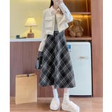 フレアスカート チェック柄 美脚 春秋冬 | SUNSHINE CLOSET | 詳細画像5 