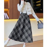 フレアスカート チェック柄 美脚 春秋冬 | SUNSHINE CLOSET | 詳細画像6 