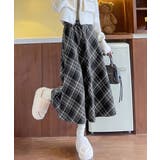 フレアスカート チェック柄 美脚 春秋冬 | SUNSHINE CLOSET | 詳細画像7 