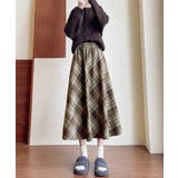 フレアスカート チェック柄 美脚 春秋冬 | SUNSHINE CLOSET | 詳細画像8 