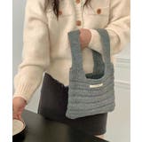 ミニハンドバッグ 英字ロゴ ニットバッグ | SUNSHINE CLOSET | 詳細画像12 