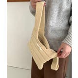 ミニハンドバッグ 英字ロゴ ニットバッグ | SUNSHINE CLOSET | 詳細画像3 