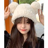 くま耳ニット帽 小顔 レディース 韓国風 | SUNSHINE CLOSET | 詳細画像1 