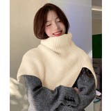 タートルネック ニットウォーマー 韓国風 | SUNSHINE CLOSET | 詳細画像4 