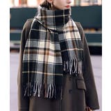 フリンジマフラー チェック柄 韓国風秋冬 | SUNSHINE CLOSET | 詳細画像10 