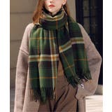 フリンジマフラー チェック柄 韓国風秋冬 | SUNSHINE CLOSET | 詳細画像12 
