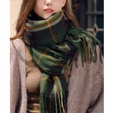 フリンジマフラー チェック柄 韓国風秋冬 | SUNSHINE CLOSET | 詳細画像13 