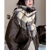 フリンジマフラー チェック柄 韓国風秋冬 | SUNSHINE CLOSET | 詳細画像2 