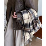 フリンジマフラー チェック柄 韓国風秋冬 | SUNSHINE CLOSET | 詳細画像6 