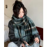 フリンジマフラー チェック柄 韓国風秋冬 | SUNSHINE CLOSET | 詳細画像7 