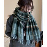フリンジマフラー チェック柄 韓国風秋冬 | SUNSHINE CLOSET | 詳細画像9 