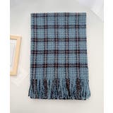 チェック柄マフラー 大判 ストール 秋冬 | SUNSHINE CLOSET | 詳細画像12 