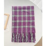 チェック柄マフラー 大判 ストール 秋冬 | SUNSHINE CLOSET | 詳細画像14 