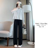 セミワイドパンツ ハイウエスト 美脚韓国 | ANGELCLOSET | 詳細画像4