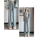 セミワイドパンツ ハイウエスト 美脚韓国 | ANGELCLOSET | 詳細画像6