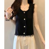 ベスト レディース フリンジ ボタン飾り | SUNSHINE CLOSET | 詳細画像10 