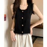 ベスト レディース フリンジ ボタン飾り | SUNSHINE CLOSET | 詳細画像11 