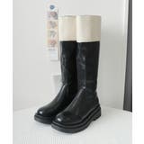 厚底ロングブーツ ジョッキー 韓国風 | SUNSHINE CLOSET | 詳細画像19 