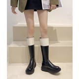 厚底ロングブーツ ジョッキー 韓国風 | SUNSHINE CLOSET | 詳細画像5 
