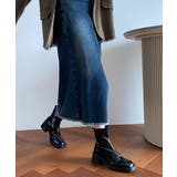 ショートブーツ レディース 太ヒール | ANGELCLOSET | 詳細画像14