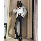 ハイウエスト デニムパンツ 美脚 脚長 | ANGELCLOSET | 詳細画像3