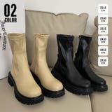 ショートブーツ 厚底 レディース靴 韓国 | SUNSHINE CLOSET | 詳細画像1