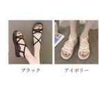 厚底サンダル ストラップ 美脚 韓国 夏 | SUNSHINE CLOSET | 詳細画像2