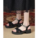 太ヒールサンダル レディース パール付き | SUNSHINE CLOSET | 詳細画像4