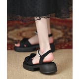 太ヒールサンダル レディース パール付き | SUNSHINE CLOSET | 詳細画像5