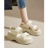 厚底サンダル ボリュームソール 美脚 夏 | SUNSHINE CLOSET | 詳細画像4