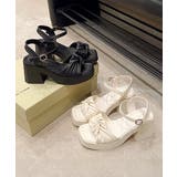 太ヒールサンダル レディース リボン風 | SUNSHINE CLOSET | 詳細画像14 