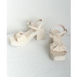 太ヒールサンダル レディース リボン風 | SUNSHINE CLOSET | 詳細画像20 