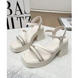 ストラップサンダル ミドルヒール 夏 | SUNSHINE CLOSET | 詳細画像15 