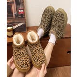 厚底ムートンブーツ レオパード柄 裏起毛 | SUNSHINE CLOSET | 詳細画像10