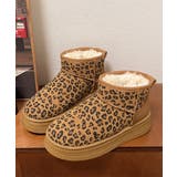 厚底ムートンブーツ レオパード柄 裏起毛 | SUNSHINE CLOSET | 詳細画像12
