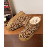 厚底ムートンブーツ レオパード柄 裏起毛 | SUNSHINE CLOSET | 詳細画像13
