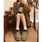 厚底ムートンブーツ レオパード柄 裏起毛 | SUNSHINE CLOSET | 詳細画像5