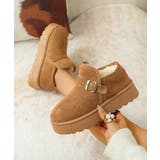 ムートンブーツ 厚底 ショートブーツ 冬 | SUNSHINE CLOSET | 詳細画像12