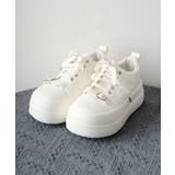 レディースシューズ 5cmヒール PUレザースニーカー | SUNSHINE CLOSET | 詳細画像15