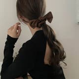 蝶結びヘアゴム シュシュ サテン 3色 | SUNSHINE CLOSET | 詳細画像16 