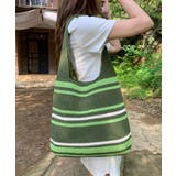 ニットトートバッグ レディース 配色 | SUNSHINE CLOSET | 詳細画像7 