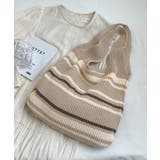 ニットトートバッグ レディース 配色 | SUNSHINE CLOSET | 詳細画像9 