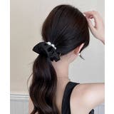 サテンヘアゴム シュシュ パール付き | SUNSHINE CLOSET | 詳細画像4 