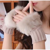 ベージュ | スマホ手袋 指なし レディース | SUNSHINE CLOSET