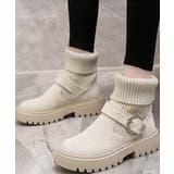 ソックス風ショートブーツ厚底 レディース | SUNSHINE CLOSET | 詳細画像1