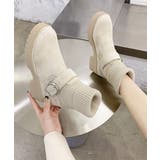 ソックス風ショートブーツ厚底 レディース | SUNSHINE CLOSET | 詳細画像6