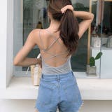 背中あき キャミソール パッド付き | ANGELCLOSET | 詳細画像11