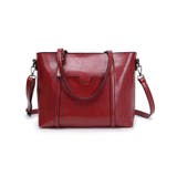 ワインレッド | PUトートバッグ レディース ショルダーバッグ | SUNSHINE CLOSET